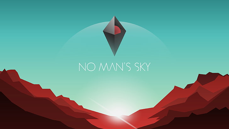 No Man's Sky logo, video games, brand, communication, no people, HD wallpaper