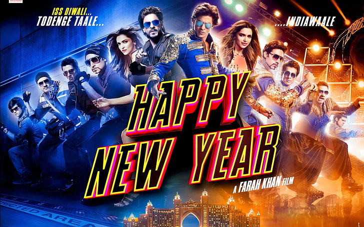 HD wallpaper: Happy New Year Movie New Poster, Happy New Year movie poster  | Wallpaper Flare