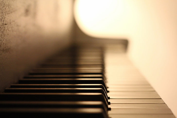 piano keys, music, musical instrument, musical equipment, arts culture and entertainment, HD wallpaper