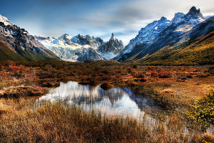Chile, Patagonia, Nature, mountains, HD wallpaper
