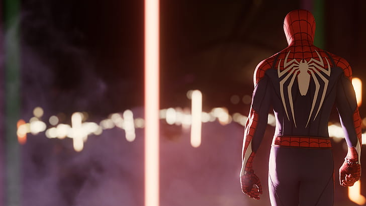 City, Peter Parker, Spider man, PS4, HD wallpaper