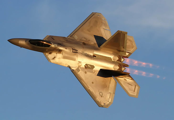 Jet Fighters, Lockheed Martin F-22 Raptor, Aircraft, air vehicle, HD wallpaper