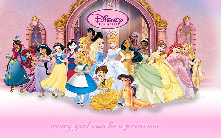 Disney, Disney Princesses, group of people, large group of people, HD wallpaper