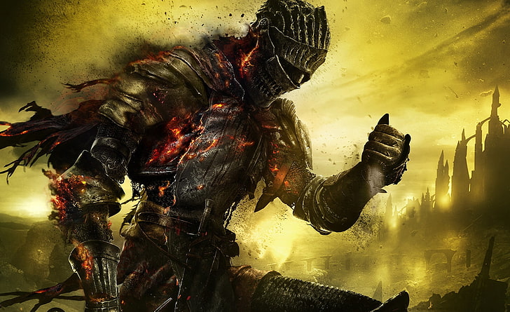 Dark Souls 3 HD Wallpaper, warrior painting, Games, Other Games