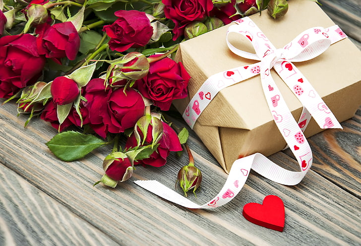 HD wallpaper: red rose flower lot, love, gift, heart, roses, bouquet,  romantic