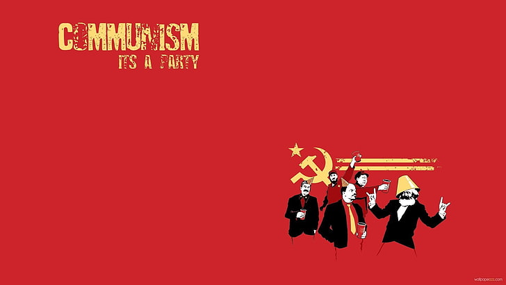 Communism, founding Fathers Of Communism, Karl Marx, Lenin, HD wallpaper
