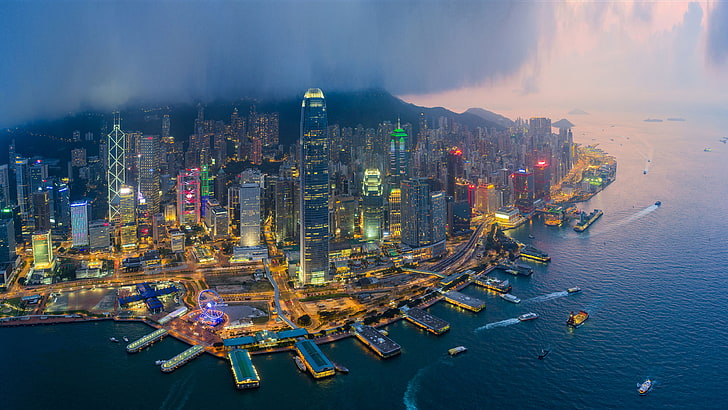 Hong Kong Chinese Administrative Region Densely Populated Urban Center Mainly Port And Global Financial Center With Skyscrapers 4k Ultra Hd Wallpapers 3840×2160, HD wallpaper