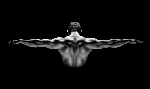 Sports Wallpaper On Dark Background. Power Athletic Guy Bodybuilder. Stock  Photo, Picture and Royalty Free Image. Image 93840411.