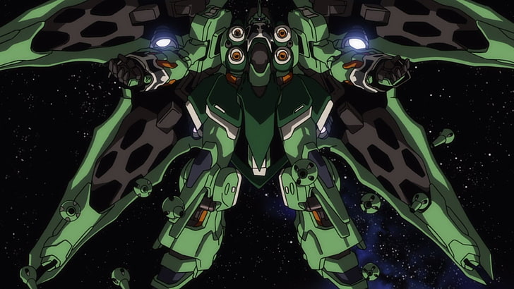 green and black Gundam illustration, Mobile Suit Gundam, Kchatrya