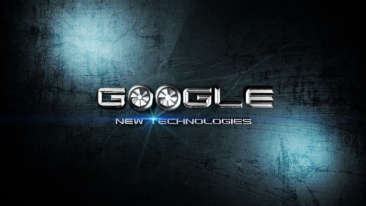 Google text, krass, hi-tech, new technologies, backgrounds, abstract, HD wallpaper
