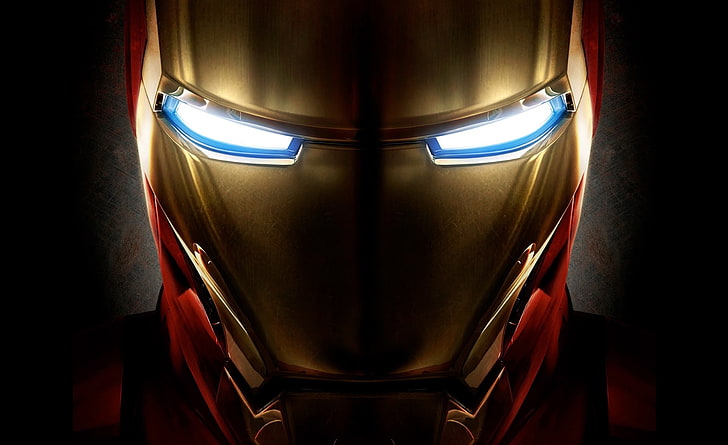 Iron Man Helmet, Marvel Iron-Man wallpaper, Movies, indoors, illuminated, HD wallpaper