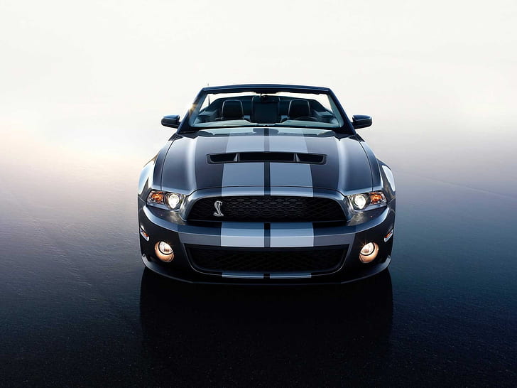 Shelby Cobra supercar front view, HD wallpaper