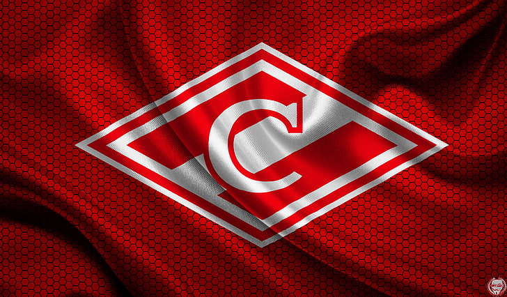 C logo, Red, Sport, Flag, Football, Background, Emblem, Russia, HD wallpaper