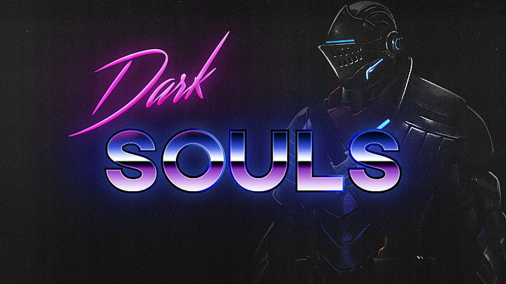 Neon, Dark, Background, Knight, Dark Souls, Synthpop, Darkwave
