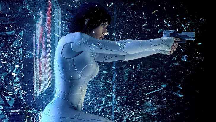 Scarlet Johansson, movies, Ghost in the Shell, Ghost in the Shell (Movie)