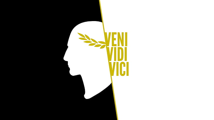 Vendi Vidi Vici logo, veni vidi vici, julius caesar, art, illustration, HD wallpaper