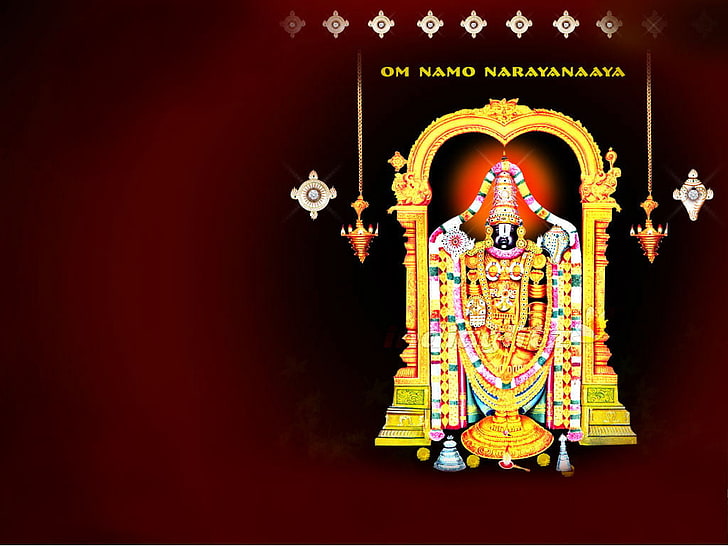 HD wallpaper: Red Background Lord Balaji, Hindu deity screenshot, God,  representation | Wallpaper Flare