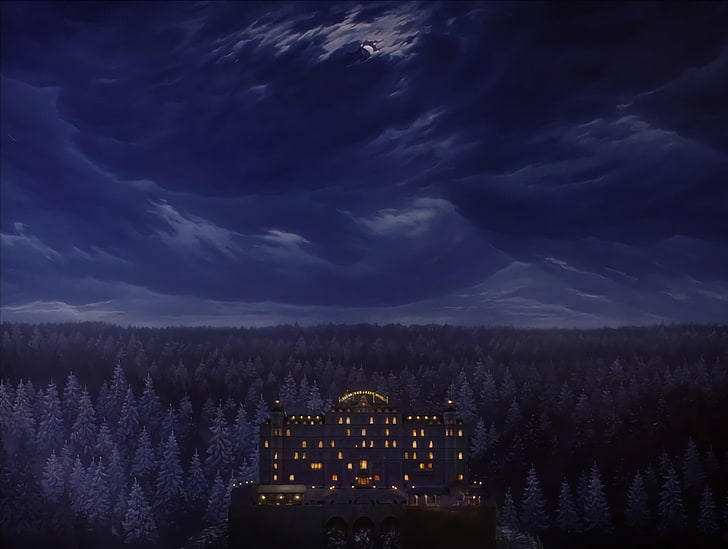 Movie, The Grand Budapest Hotel, Forest, Night