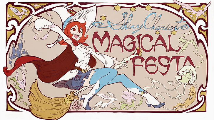 Magical Festa poster, Little Witch Academia, Shiny Chariot, creativity, HD wallpaper