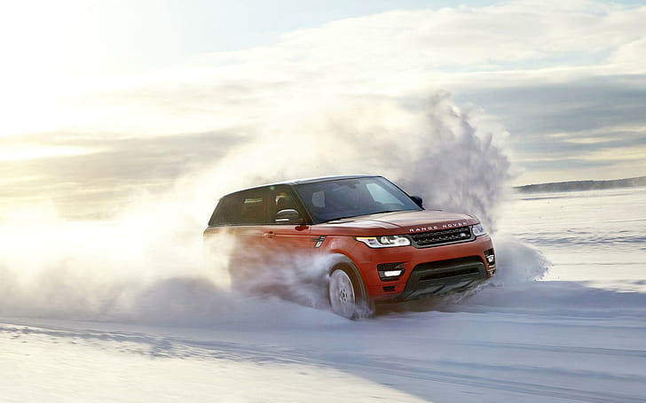 2014 Land Rover Range Rover Sport, red range rover evoque, cars, HD wallpaper