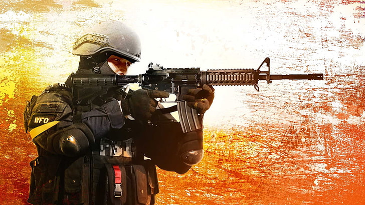 black m4a1 rifle, Counter-Strike: Global Offensive, M4A4, video games