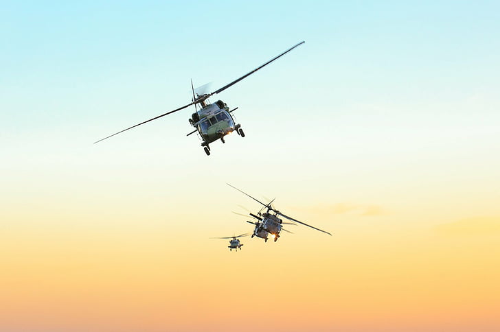 Military Helicopters, Sikorsky UH-60 Black Hawk, Aircraft, Attack Helicopter, HD wallpaper