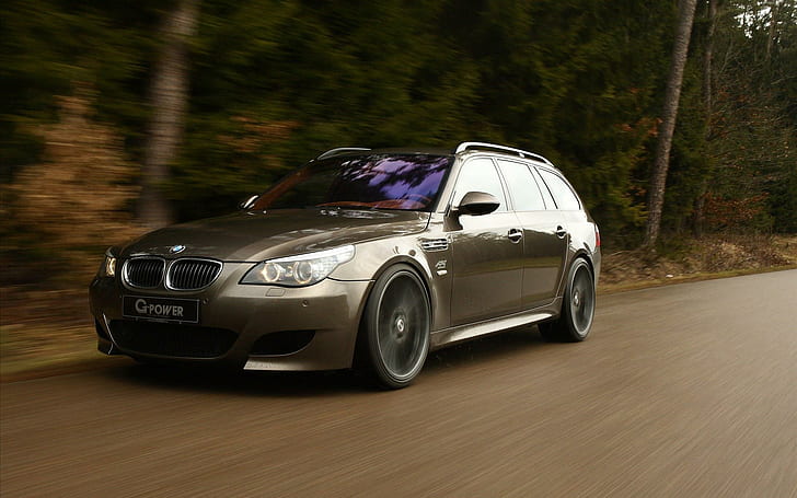 2011 G-Power BMW M5, brown bmw 5 door hatchback, cars, 1920x1200, HD wallpaper