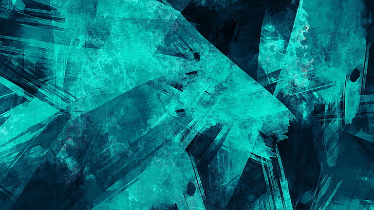 blue, turquoise, graphic design, pattern, graphics, texture, HD wallpaper