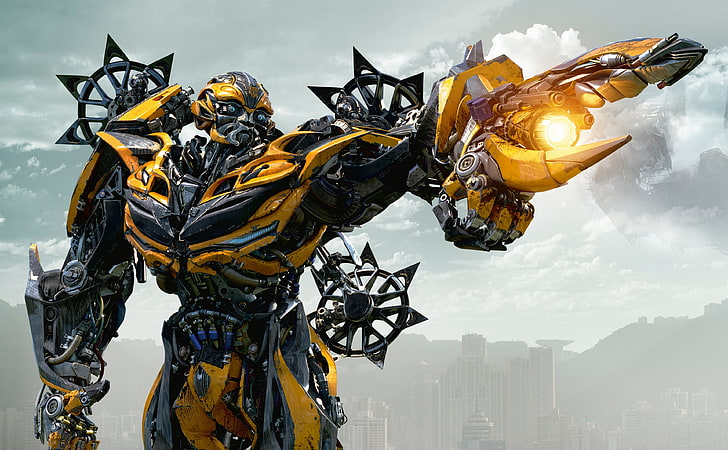 Transformers 4 Bumblebee, Transformers Bumblebee digital wallpaper