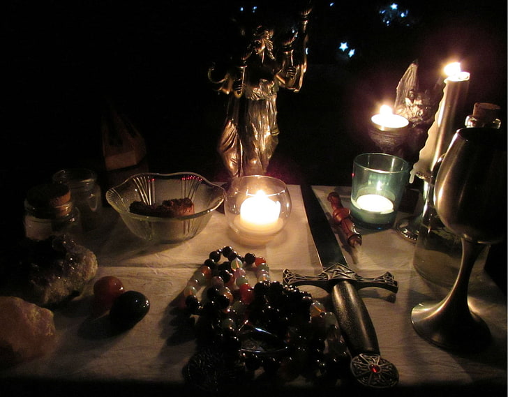 Dark, fantasy, occult, religion, wicca, Wiccan, witch, candle