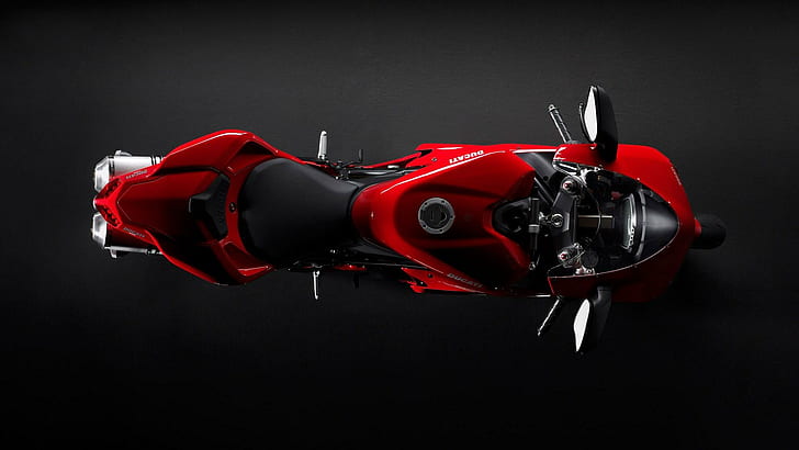 Ducati, Red Motorcycle, Cool, HD wallpaper