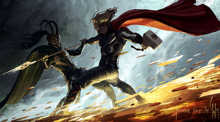 Thor Movie 2011, Marvel Thor illustration, Movies, superhero film, HD wallpaper