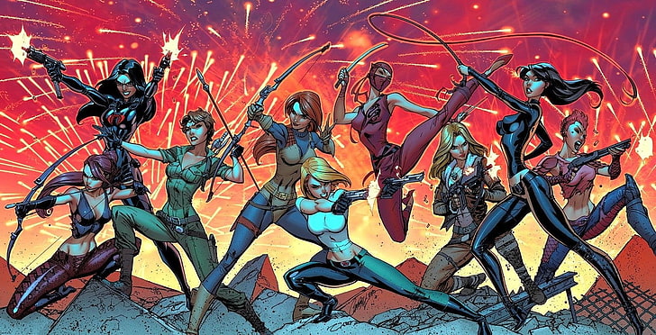 Comics, Danger Girl, Baroness (G.I. Joe)