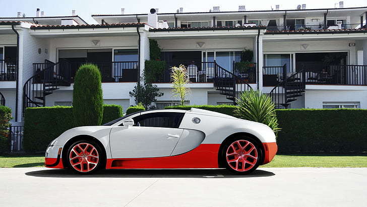 car, vehicle, Bugatti, Bugatti Veyron, HD wallpaper