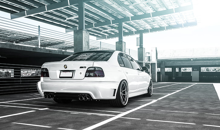 HD wallpaper: white BMW sedan, tuning, 5 series, bmw m5, e39, car,  transportation