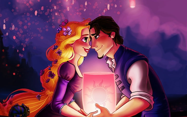 HD wallpaper: See The Light Princess Rapunzel, Disney Rapunzel and Flynn  illustration | Wallpaper Flare