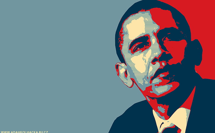 Barack Obama, Barack Obama vector art, Aero, one person, headshot, HD wallpaper