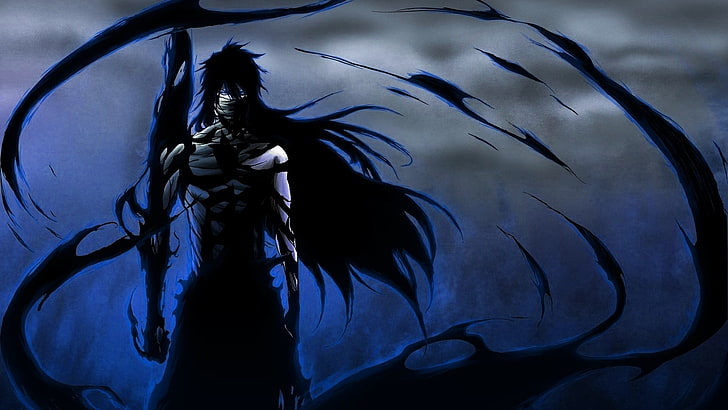 black-haired anime character illustration, Bleach, Kurosaki Ichigo