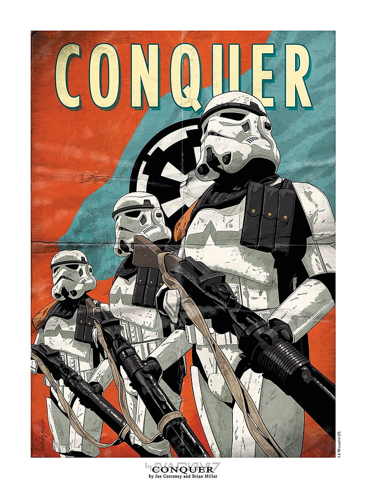 Star Wars, Join the Alliance, stormtrooper, text, transfer print, HD wallpaper