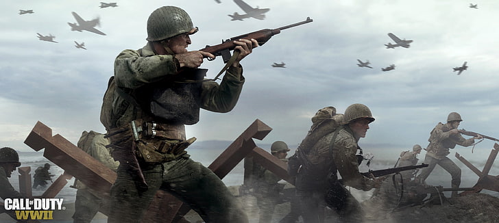poster, screenshot, 5k, E3 2017, 4k, Call of Duty: WW2, military, HD wallpaper