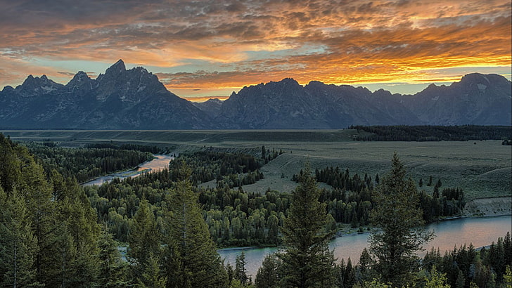 Grand Teton National Park Wyoming United States Snake River Overlook Hd Wallpapers For Mobile Phones Tablet And Laptop 3840×2400, HD wallpaper