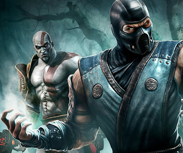 Mortal Kombat, God of War, mask, protection, security, gas mask, HD wallpaper