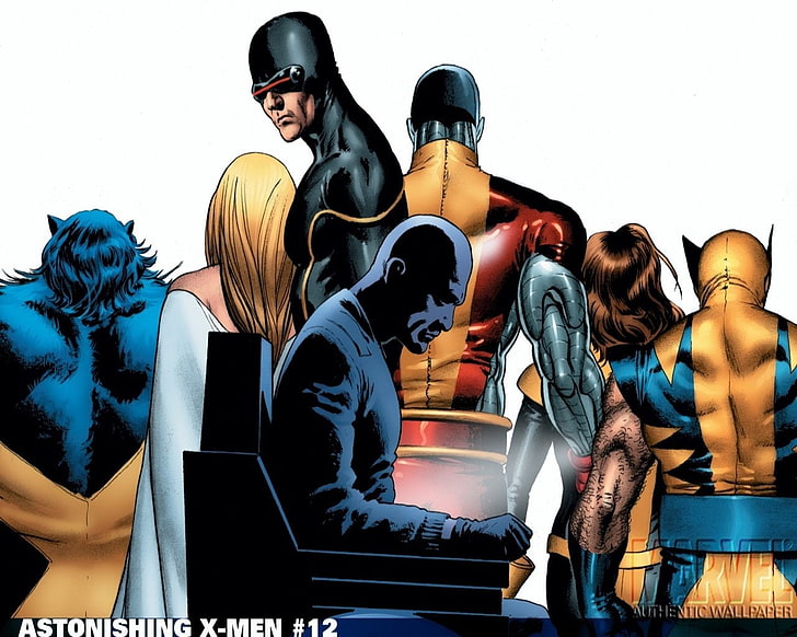 X-Men, astonishing x-Men, Beast (Marvel Comics), Charles Xavier, HD wallpaper