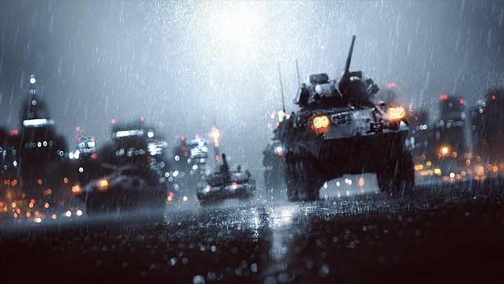 black battle tank, Battlefield 4, Electronic Arts, dice, video games, HD wallpaper