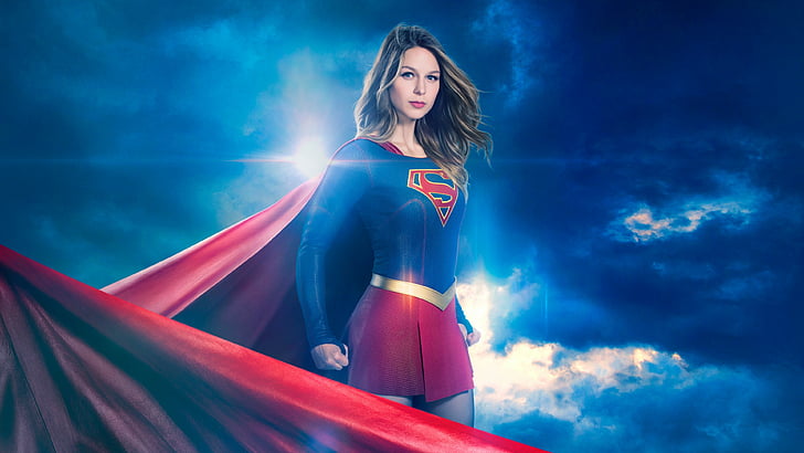 Superwoman, Supergirl Season 3, Melissa Benoist, TV Series, 4k