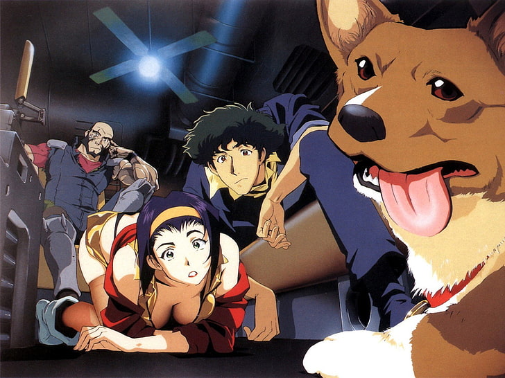 HD wallpaper: anime, bebop, bounty, cleavage, cowboy, dogs, ein, faye,  fiction | Wallpaper Flare