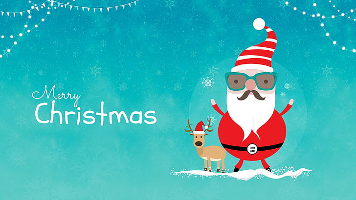 Merry Christmas 2015, New Year, santa claus, Reindeer, Best s, HD wallpaper