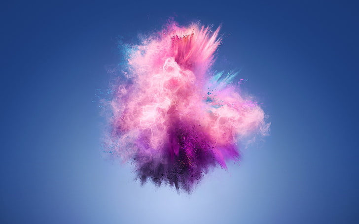Color Splash Huawei 7S Stock, exploding, studio shot, impact HD wallpaper