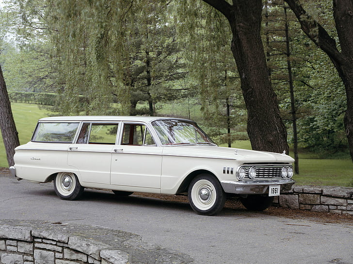 1961, 4 door, 71a, classic, comet, mercury, stationwagon, HD wallpaper