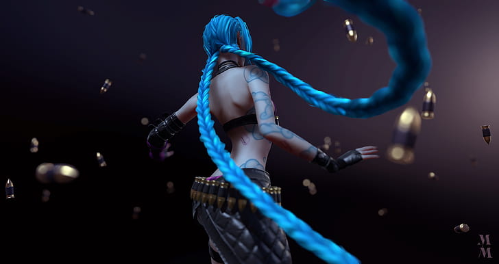 Jinx (League of Legends), video games, ADC, anime girls, League of Angels